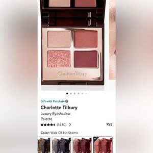 Charlotte Tilbury
Luxury Eyeshadow
Palette in walk no shame